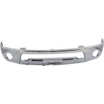 Front Bumper for Nissan Frontier 2005-2017, Chrome-Finished, Lower Placement, Solid Steel, Replacement (CAPA Certified)