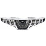 Chrome Shell Grille with Painted Black Insert for 2009-2010 Nissan Murano, Replacement
