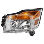 Headlight Assembly for Nissan Armada 2008-2015, Left (Driver), Halogen, Replacement
