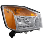 Headlight Assembly for Nissan Titan 2008-2015, Right (Passenger) Side, Halogen, Replacement