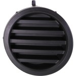 Fog Light Cover for Nissan Titan 2004-2015, Left (Driver) Side, Black, Replacement