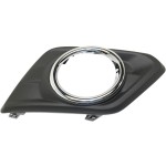 Front Fog Light Molding for Nissan Rogue 2014-2016, Right (Passenger), Textured Black, Replacement