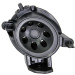 Front Fog Light Molding for Nissan Rogue 2008-2010, Left (Driver), Primed (Ready to Paint), for S/SL Models, Replacement