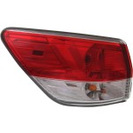 Tail Light Assembly for Nissan Pathfinder 2013-2016, Left (Driver) Side, Excludes Hybrid Models, Replacement