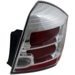 Tail Light Assembly for Nissan Sentra 2010-2012, Right (Passenger) Side, Compatible with Base/S/SL Models, Replacement