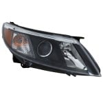 Headlight Assembly for SAAB 9-3 (2008-2010), Right (Passenger) Side, Halogen, Replacement (CAPA Certified)