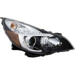 Headlight Assembly for Subaru Legacy/Outback 2013-2014, Right (Passenger), Halogen, Black Interior, Replacement