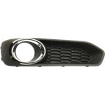 Front Fog Light Molding for Subaru Legacy 2013-2014, Left (Driver), Textured Black, with Fog Lights, Replacement