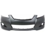 Front Bumper Cover for Toyota Matrix 2009-2014, Primed (Ready to Paint), Without Fog Light and Spoiler Holes, Replacement