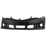 Front Bumper Cover for 2012-2014 Toyota Camry, Primed (Ready to Paint), Suitable for SE/SE Sport Models, Replacement (CAPA Certified)