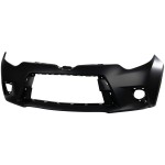 Front Bumper Cover for Toyota Corolla 2014-2016, Primed (Ready to Paint), Excludes S/Special Edition Model, Replacement