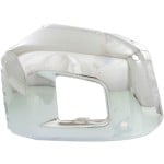 Front Bumper End for Toyota Tundra 2014-2021, Right (Passenger) Side, Chrome, Steel, with Park Assist Sensor Holes, Replacement