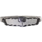 Textured Black Grille Shell and Insert for 2009-2010 Toyota Corolla, North America Built Vehicle, Replacement
