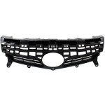 Textured Black Shell and Insert Grille for Toyota Prius/Prius Plug-In 2012-2015, Replacement (CAPA Certified)