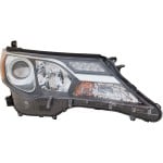 Headlight Assembly for Toyota RAV4 2013-2015, Right (Passenger) Side, Halogen, North America Built Vehicle, Replacement
