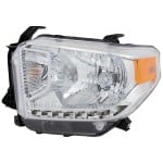 Headlight Assembly for 2014-2017 Toyota Tundra, Left (Driver), Halogen, with Level Adjuster, for SR/SR5/Limited Models, Replacement