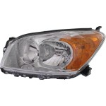 Headlight Assembly for Toyota RAV4 2009-2012, Left (Driver), Halogen, Base/Limited Models, Built for North America, Replacement