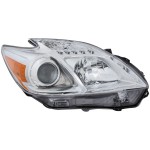 Headlight Lens and Housing for Toyota Prius 2012-2015, Right (Passenger) Side, Halogen, Replacement
