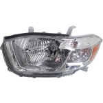 Headlight Assembly for 2010 Toyota Highlander, Left (Driver), Halogen, for Base/Limited/SE Model, USA Built Vehicle, Replacement
