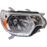 Headlight Assembly for Toyota Tacoma 2012-2015, Right (Passenger), Clear Lens, Type 1 (2014-2015), Replacement