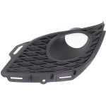 Front Fog Light Molding for Toyota Matrix 2009-2010, Left (Driver), Textured, with Fog Light Hole, with Spoiler Type, Replacement