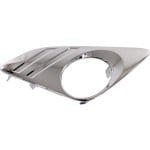 Front Fog Light Molding for Toyota Camry 2012-2014 Right (Passenger), Chrome, for L, LE, XLE, Hybrid Models, Replacement