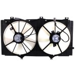 Radiator Fan Assembly for 2010-2011 Toyota Camry and 2009-2016 Venza, Dual Fan, 2.5L/2.7L Engine, Without Towing Package, Automatic Transmission, Replacement
