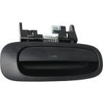 Textured Black Rear Exterior Door Handle for Toyota Corolla/Chevrolet Prizm 1998-2002, Right (Passenger), Replacement