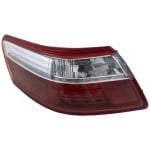 Tail Light for Toyota Camry 2007-2009, Left (Driver) Outer, Lens and Housing, LED Light, Hybrid Model, Suitable for Japan/USA Built Vehicle, Replacement