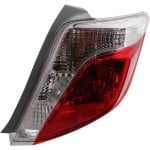 Tail Light Right (Passenger) for Toyota Yaris Hatchback, Lens and Housing, fits 2012-2014 models, Replacement