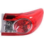 Tail Light for Toyota Corolla 2011-2013, Right (Passenger) Side, Outer, Lens and Housing, Suitable for Japan Built Vehicle, Replacement