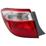Tail Light Assembly for Toyota Corolla 2014-2016, Left (Driver), Outer, Halogen, Replacement