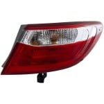 Tail Light Assembly for Toyota Camry 2015-2017 Right (Passenger), Outer, Halogen, Fits SE/LE/XLE Models, Replacement