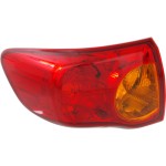 Tail Light for 2009-2010 Toyota Corolla, Left (Driver), Lens and Housing, For Japan Built Vehicle, Replacement (CAPA Certified)
