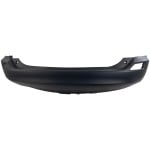 Rear Bumper Cover for Toyota RAV4 2013-2015, Textured, Without Parking Aid Sensor Holes, Excludes EV Model, Replacement