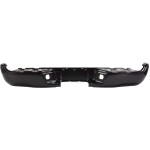 Step Bumper Face Bar for Toyota Tacoma 2005-2015, Without Pad, With Pad Provision, Without Mounting Bracket, Powdercoated Black, Excluding SR5 Package, Fleetside, Replacement