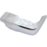 Rear Bumper End Right (Passenger) Extension for Toyota Tundra 2014-2021, Chrome, Steel Type, without Park Assist Sensor Holes, Replacement