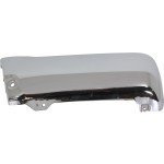 Rear Bumper End for Toyota 4Runner 1996-2002, Left (Driver), Chrome, Steel, Base/SR5 Models, without Fender Flare, Replacement