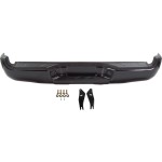 Step Bumper, Face Bar and Pad for Toyota Tacoma 2005-2015, with Pad Provision and Mounting Bracket, Powdercoated Black, without SR5 Package, Replacement
