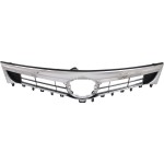 Chrome Shell/Painted Black Insert Grille for Toyota Avalon 2013-2015, Excludes Hybrid Model, Without Pre-Collision System, Replacement
