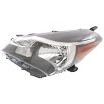 Headlight for Toyota Yaris 2015-2017, Left (Driver) Side, Lens and Housing, Multi-Reflector Type, CE/L/LE Models, Replacement
