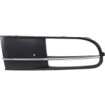 Front Fog Light Molding for Volkswagen Beetle 2013-2019, Right (Passenger) Side, Black with Chrome Insert, Convertible, Replacement