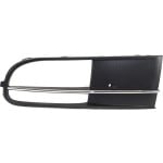 Front Fog Light Molding for 2013-2019 Volkswagen Beetle, Left (Driver), Black with Chrome Insert, Convertible, Replacement