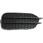 Fog Light Cover for Volkswagen Tiguan 2009-2017, Tiguan Limited 2017-2018, Left (Driver), Textured Black, Replacement