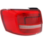 Tail Light for Volkswagen Jetta 2015, Left (Driver) Side, Outer Assembly, Halogen, Hybrid Model, To June 28, 2015, Replacement