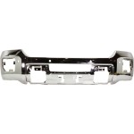 Front Bumper for GMC Sierra 2500 HD/3500 HD 2015-2019, Chrome, with Parking Aid Sensor Holes, Replacement