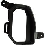 Front Bumper Tow Hook Cover for GMC Sierra 1500 (2019-2022), Left (Driver) Side, Chrome, with Tow Hook Holes, Fits Crew/Extended Cab Pick-Up Models, Replacement