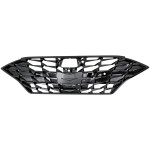 Grille for Hyundai Sonata 2020-2022, Painted Black Shell and Insert, Limited/Ultimate Models, Replacement