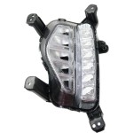 Front Fog Light Assembly for Hyundai Santa Fe 2017-2018, Santa Fe XL 2017-2019, Left (Driver) Side, with Daytime Running Light, Replacement (CAPA Certified)