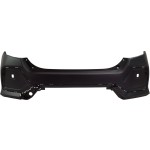 Rear Bumper Cover for Honda Civic 2017-2019, Primed (Ready to Paint), Excludes Type R Model, Hatchback, Replacement (CAPA Certified)